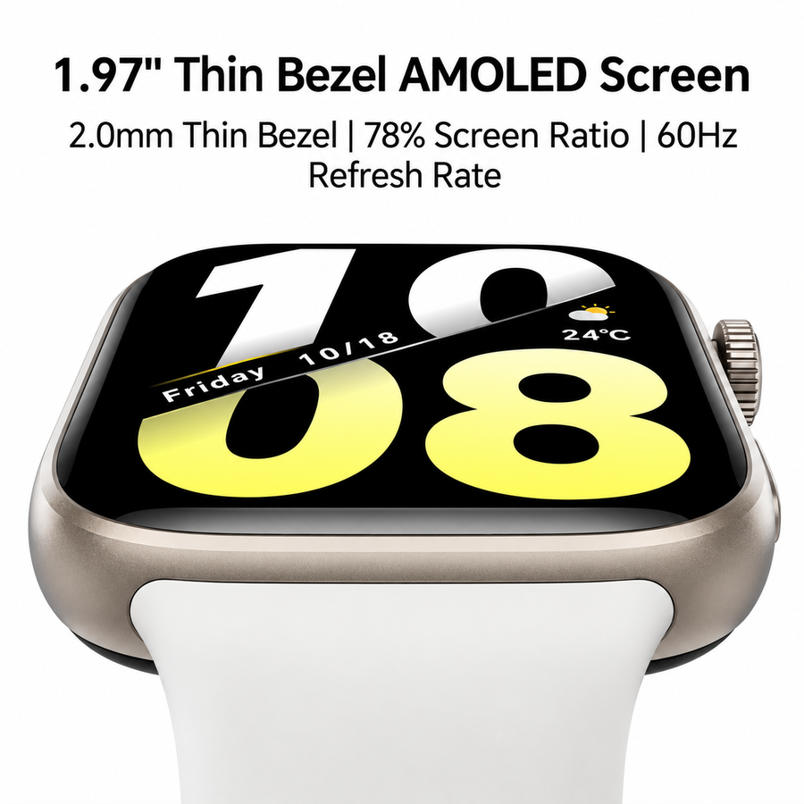 ساعة HONOR Watch X5i بشاشة AMOLED ‏1.97 بوصة ومكالمات Bluetooth وبطارية 21 يوم