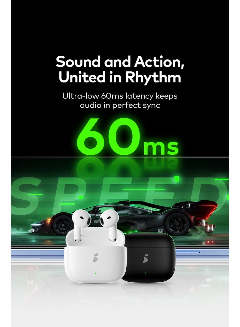 سماعات itel BudsAir 5i IEW-51 ببطارية 32 ساعة وDriver ‏13.2mm - ضمان 12 شهر