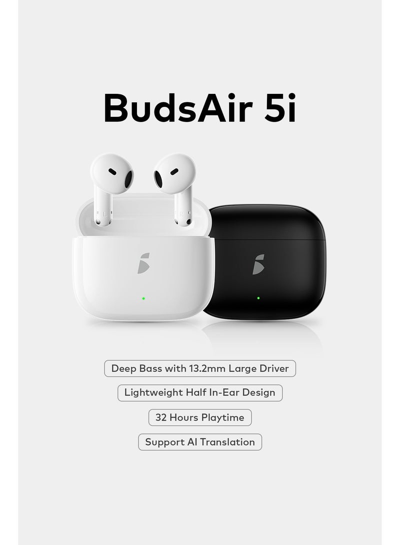 سماعات itel BudsAir 5i IEW-51 ببطارية 32 ساعة وDriver ‏13.2mm - ضمان 12 شهر