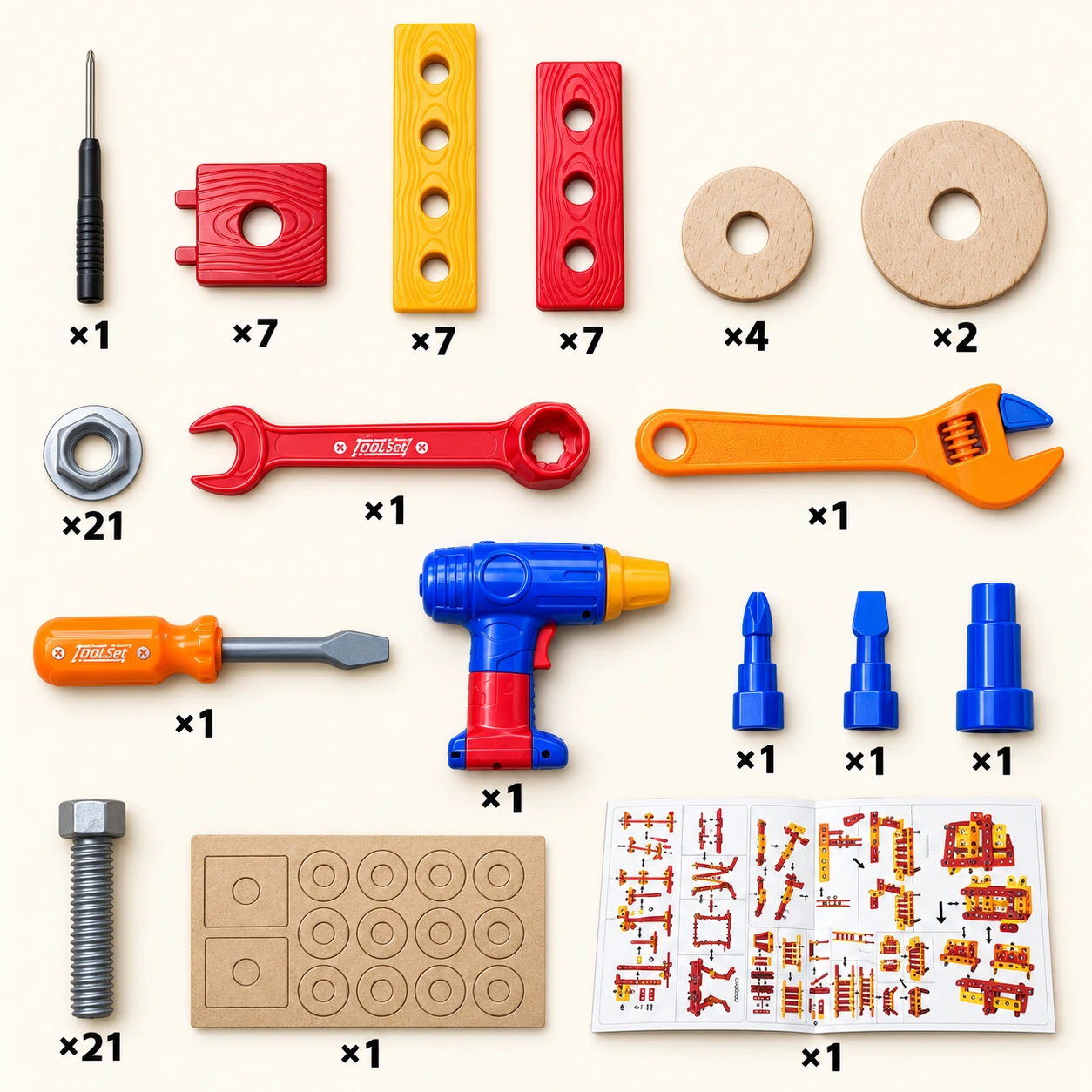 ورشة المهندس الصغير  79 قطعة | Little Engineer DIY Building Set 79 PCS