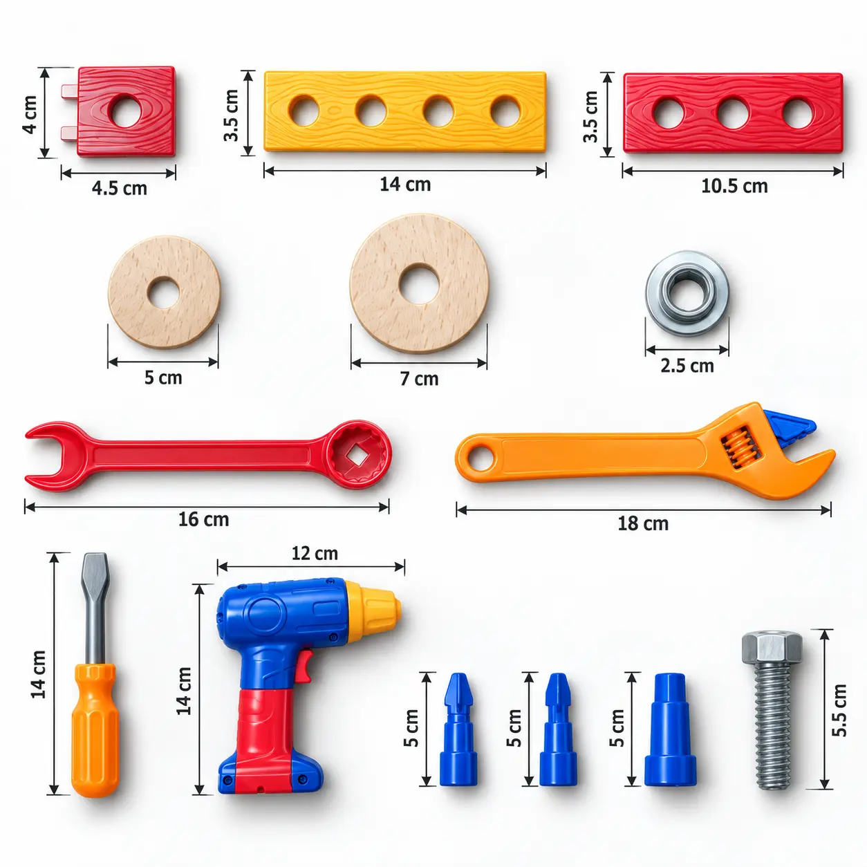 ورشة المهندس الصغير  79 قطعة | Little Engineer DIY Building Set 79 PCS