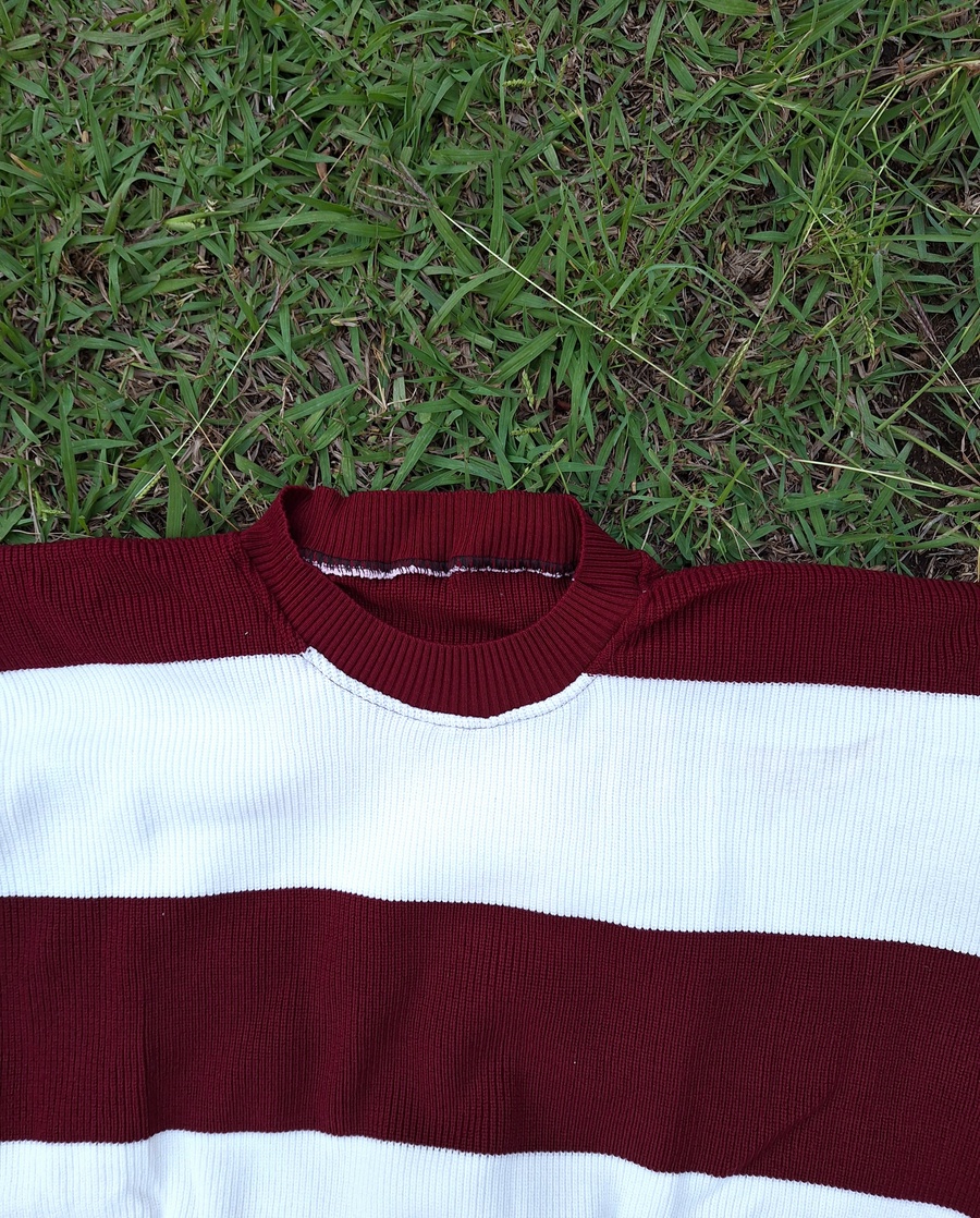 Broad-Stripe Luxury Soft-Knit Pullover
