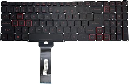 ACER laptop keyboard for Acer Nitro 5 AN515-54 AN515-43 AN517-51 AN715-51 AN515-54-51M5 AN515-54-55YM AN515-54-71FT US Layout with Backlight