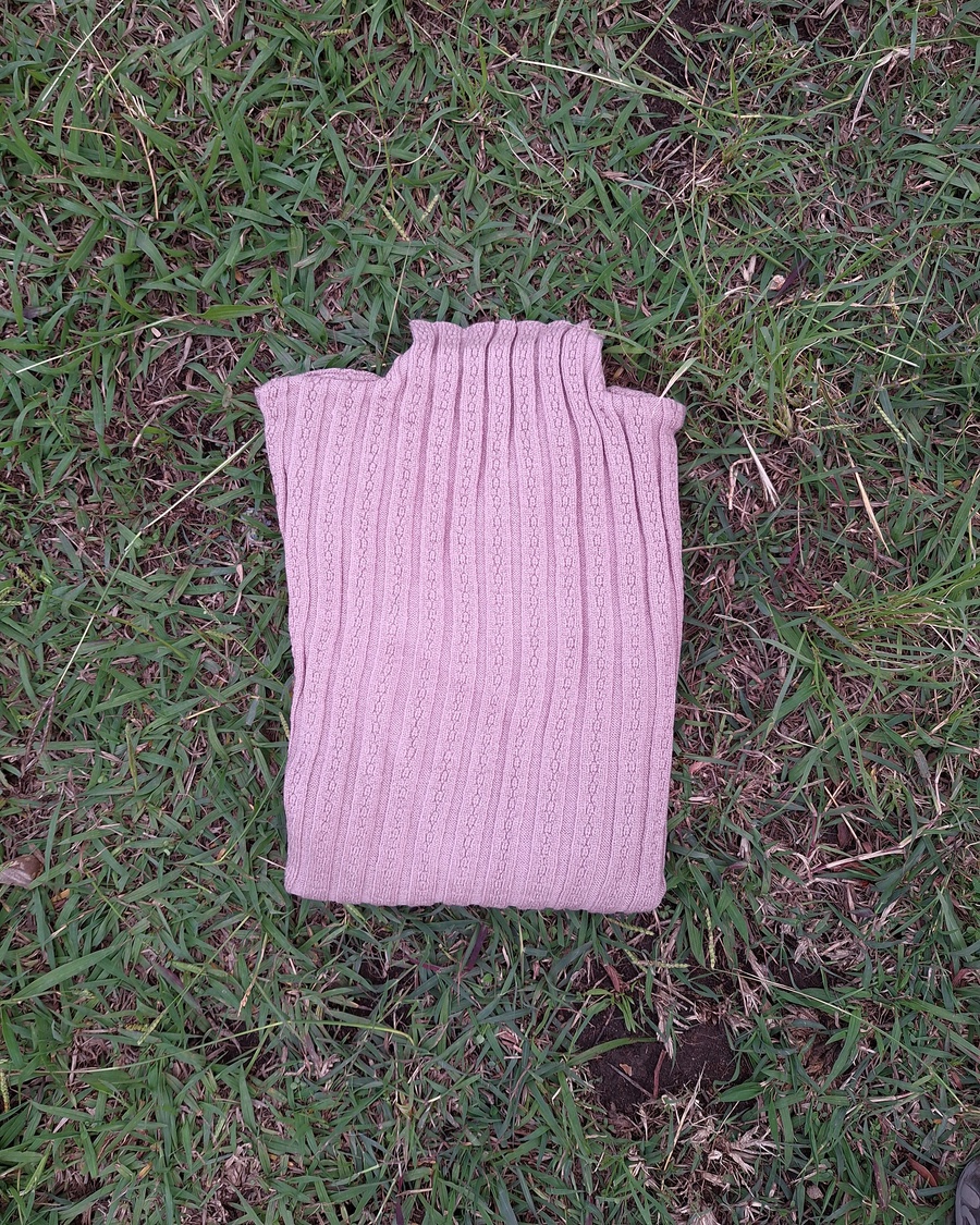 Cable Knit Mock Neck Basic Top
