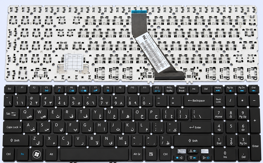 ACER Laptop Keyboard For ACER E5-571, E5-571G, E1-572, E1-532, E15, E5-511,E5-511G, ES1-531, ES1-731, ES1-711, E5-511P, E5-521, E5-521G UK Layout