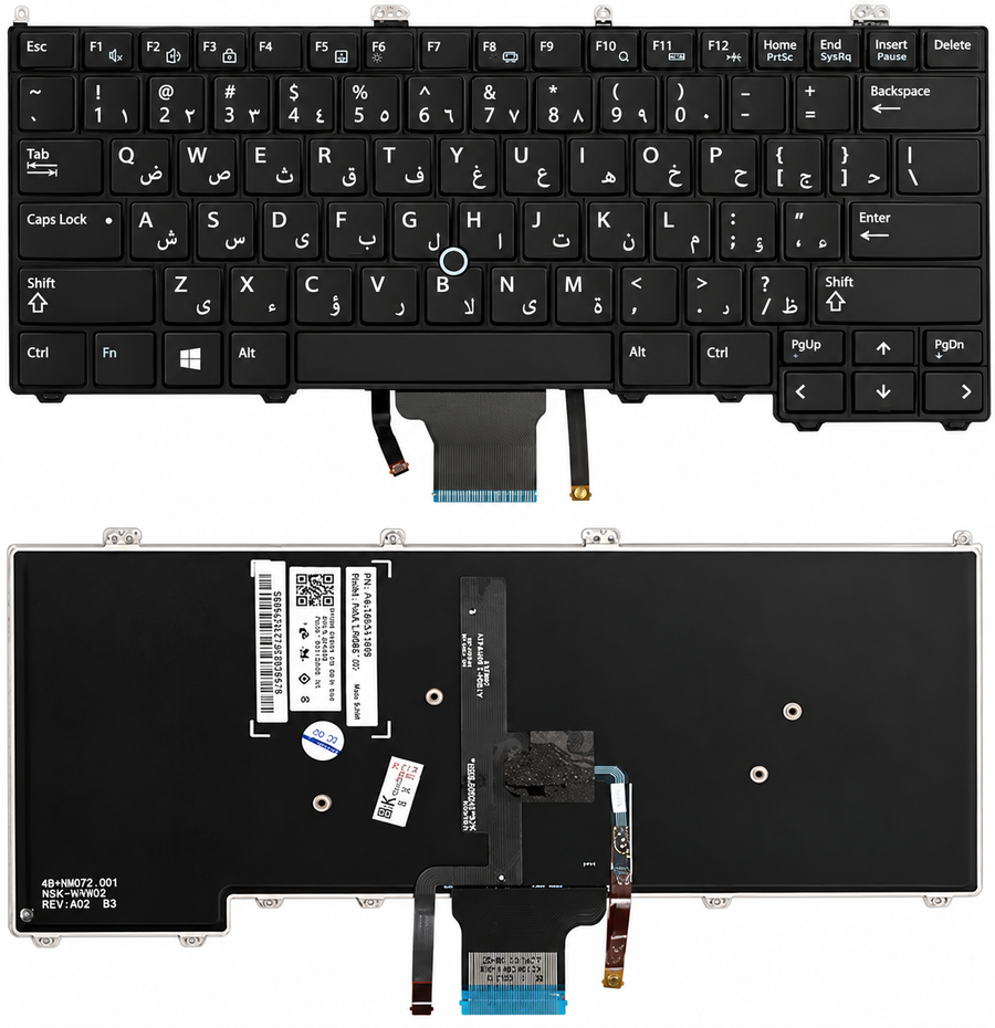 DELL Laptop Keyboard for DELL Latitude E7440\7240/7420
