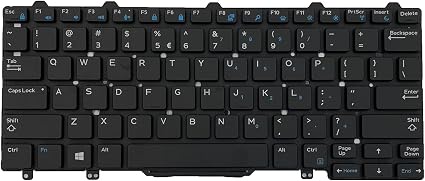 DELL Laptop Keyboard for DELL Latitude 7350 5290 E5250 5270 E7270 E7250 7270 US Layout Backlit