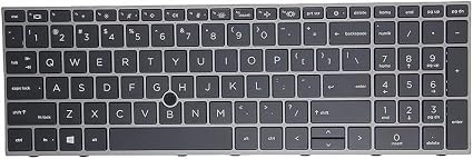 HP Keyboard for HP ZBOOK Fury 15 G7 G8 L12764-001 L97968-001 M17095-001 L97967-001 M17094-001 9Z.NHNBC.001 NSK-X00BC PK132WW1B00 LK132WW1A00 NSK-X01BC US Layout