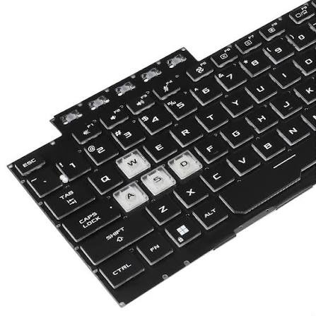 ASUS laptop Keyboard for Asus TUF Gaming F15 FX506 FA506 FX706 FA706 FX506U FX506L FX506II FX506IH FX506LI FA506Q FA506U RGB Backlit US Layout
