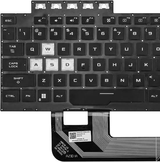ASUS laptop Keyboard for Asus TUF Gaming F15 FX506 FA506 FX706 FA706 FX506U FX506L FX506II FX506IH FX506LI FA506Q FA506U RGB Backlit US Layout