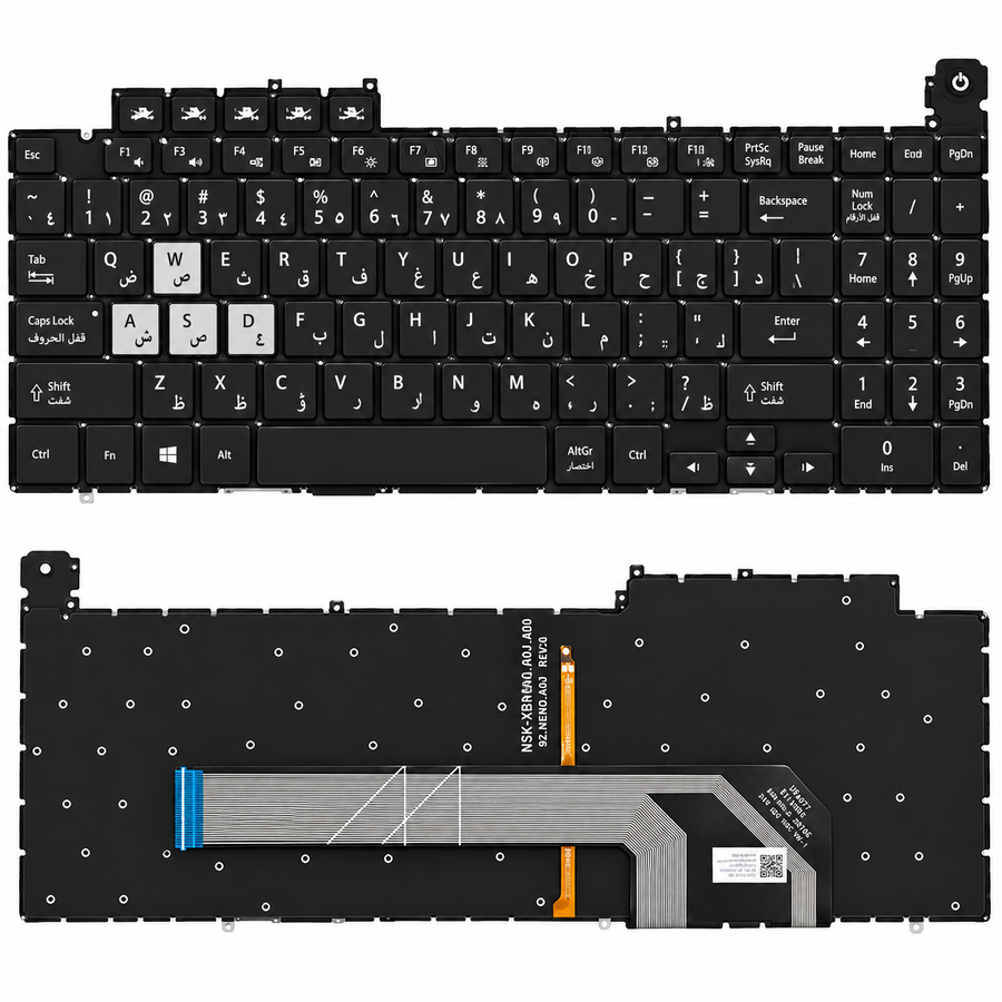 ASUS laptop Keyboard for Asus TUF Gaming F15 FX506 FA506 FX706 FA706 FX506U FX506L FX506II FX506IH FX506LI FA506Q FA506U RGB Backlit US Layout