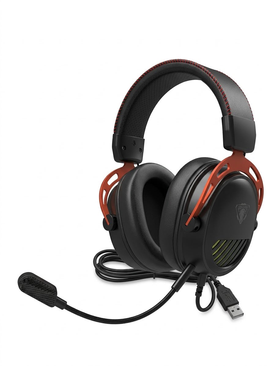 JEDEL GH-622 Wired Gaming Headset with Flexible Microphone