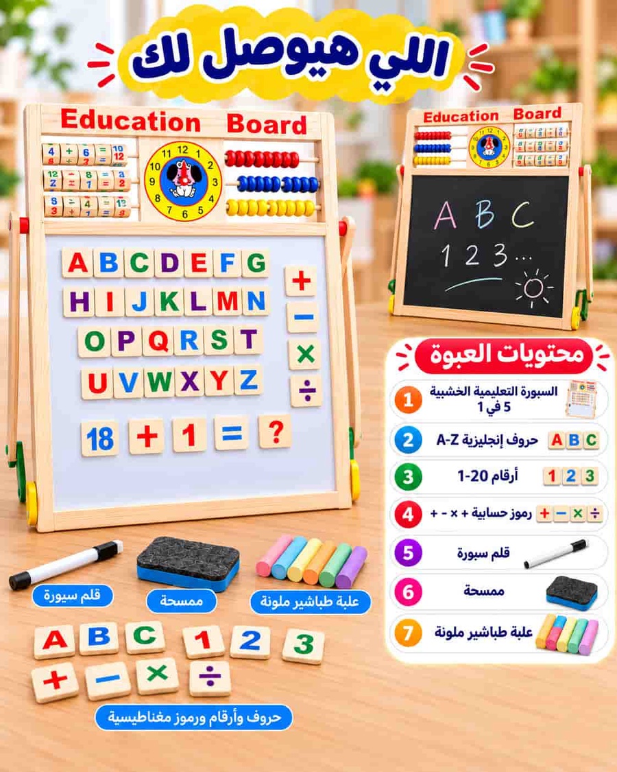 السبورة التعليمية وملحقاتها
