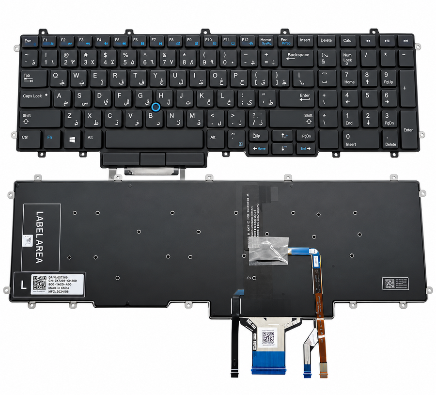 Dell laptop Keyboard for Dell Latitude E5550 E5570 E5580 E5590 E5591 5550 5570 5580 5590 5591,Precision 3510 M3510 M3520 7510 M7510 M7520 US Layout , backlight