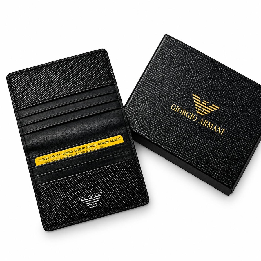  Giorgio Armani Men Leather Wallet