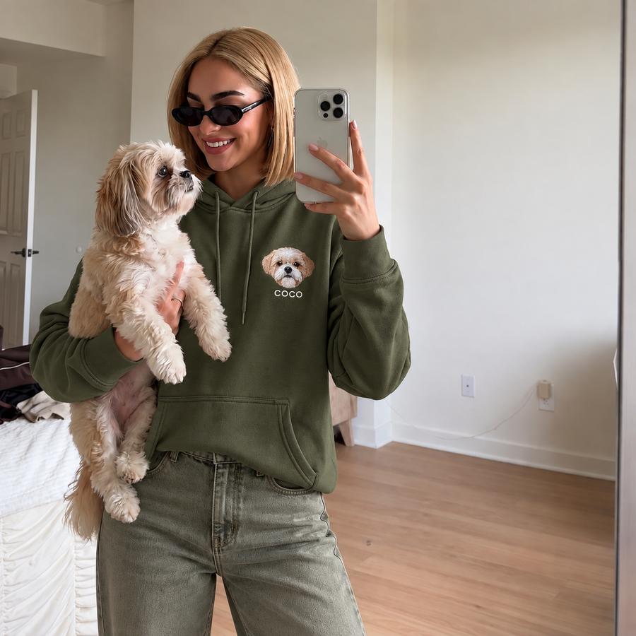Custom Pet Face Hoodie