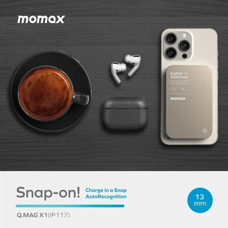 Momax Q.Mag X1 Magnetic Wireless Power Bank 10000mAh