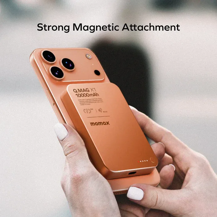 Momax Q.Mag X1 Magnetic Wireless Power Bank 10000mAh
