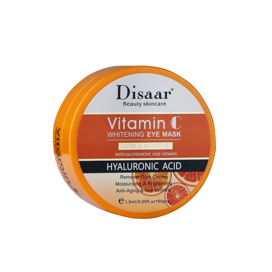 Disaar Vitamin C Eye Care Routine Bundle (Eye Cream + Eye Mask 60 pcs)