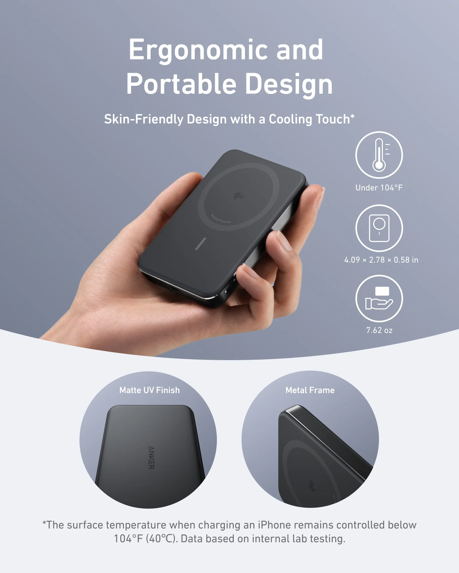 Anker MagGo Power Bank 10K Slim Magnetic Wireless Charger