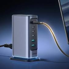 شاحن جويروم  متعدد المنافذ بقدرة 65 وات بتقنية جان- Joyroom JR-TCM02 65W GaN Multi-Port Charger Station (ضمان 12 شهر)