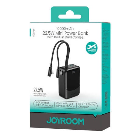 باور بانك جوي روم  بقوة 22.5 وات صغير الحجم (10000 مللي أمبير)- JOYROOM JR-PC1 22.5W Mini Power Bank (ضمان 12 شهر)