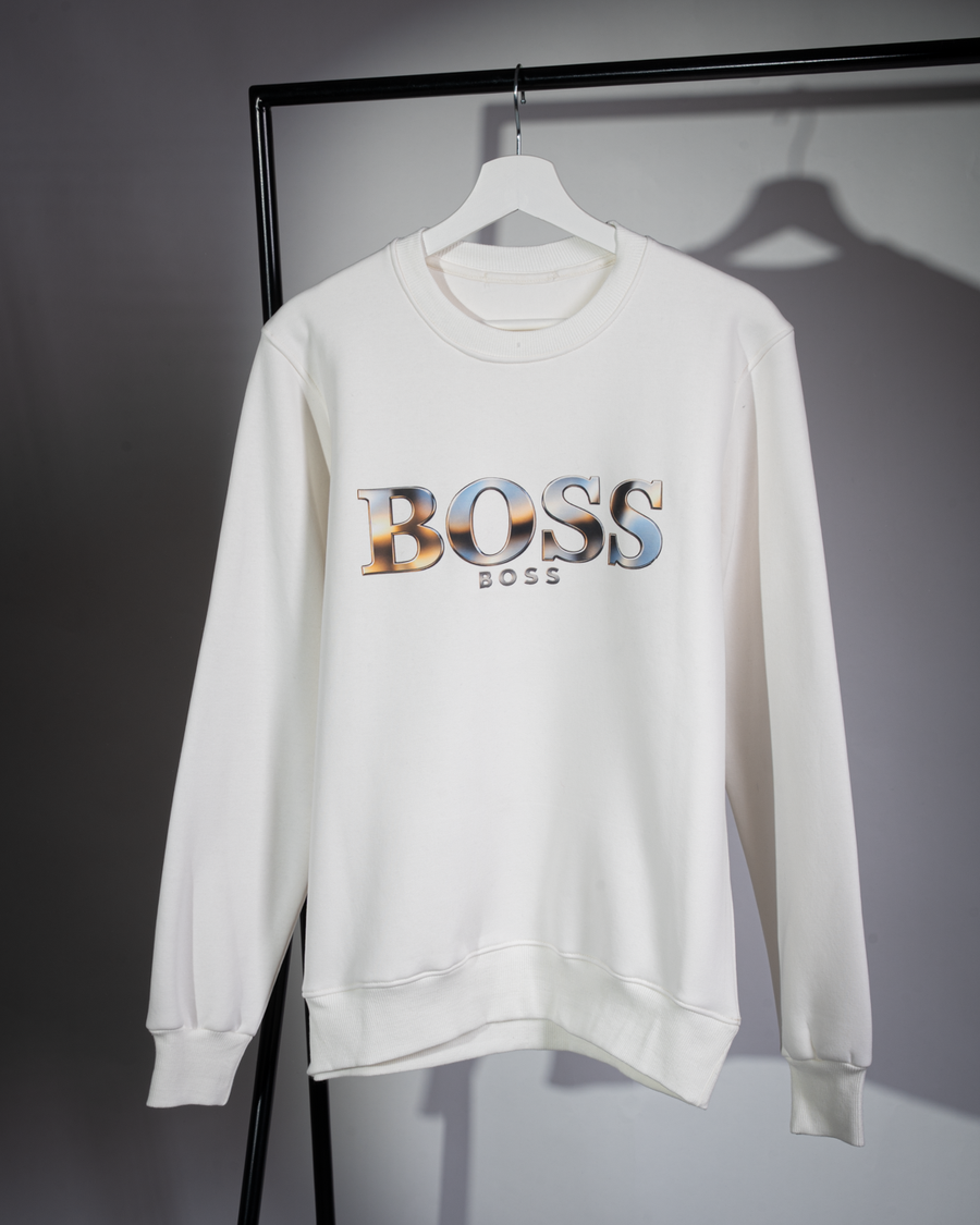 سويت شيرت BOSS Si16 قطن 100% بضمان سنة ومقاسات كبيرة
