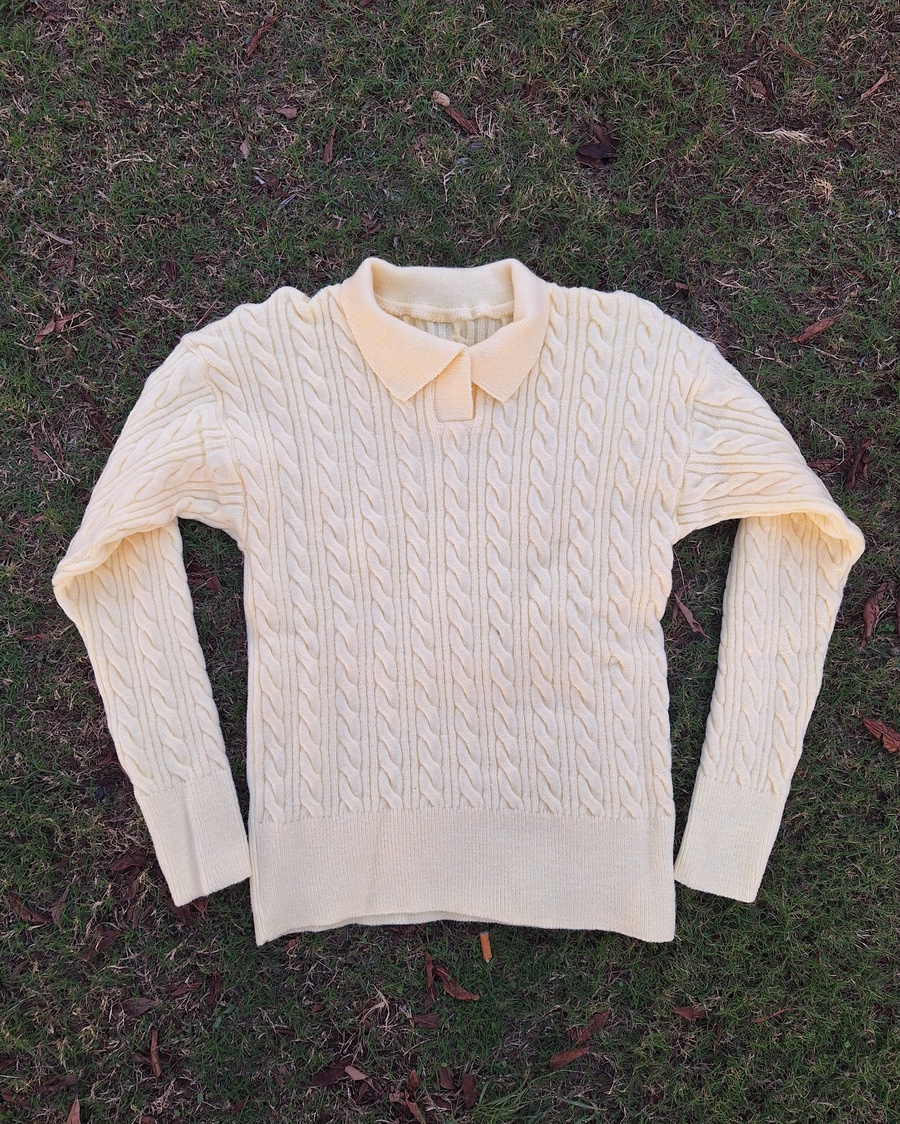 Classic Braided Indy Cable-Knit Sweater