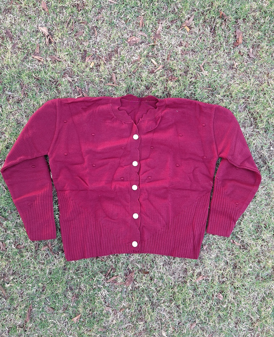Classic Button-Up Soft-Knit Cardigan