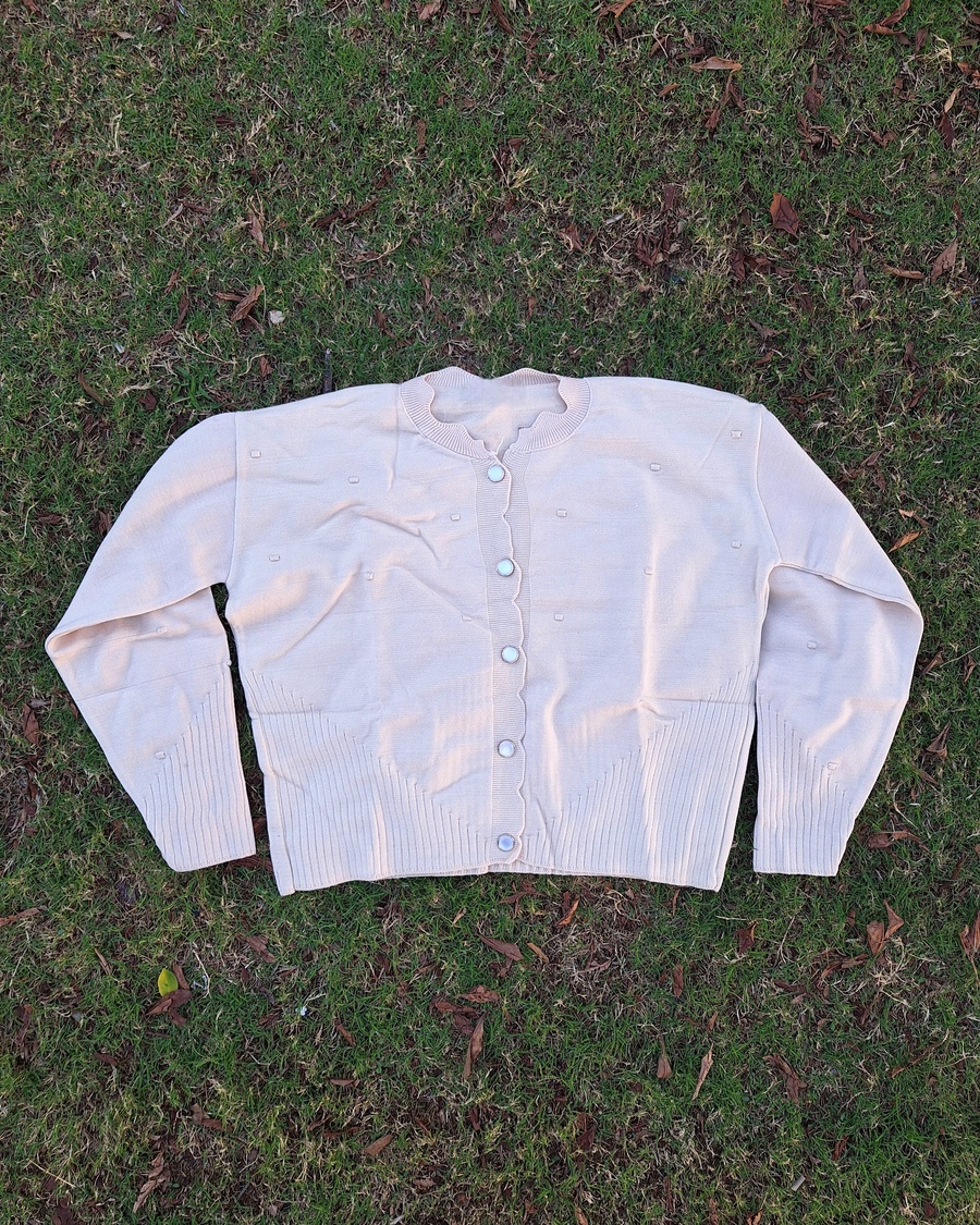 Classic Button-Up Soft-Knit Cardigan