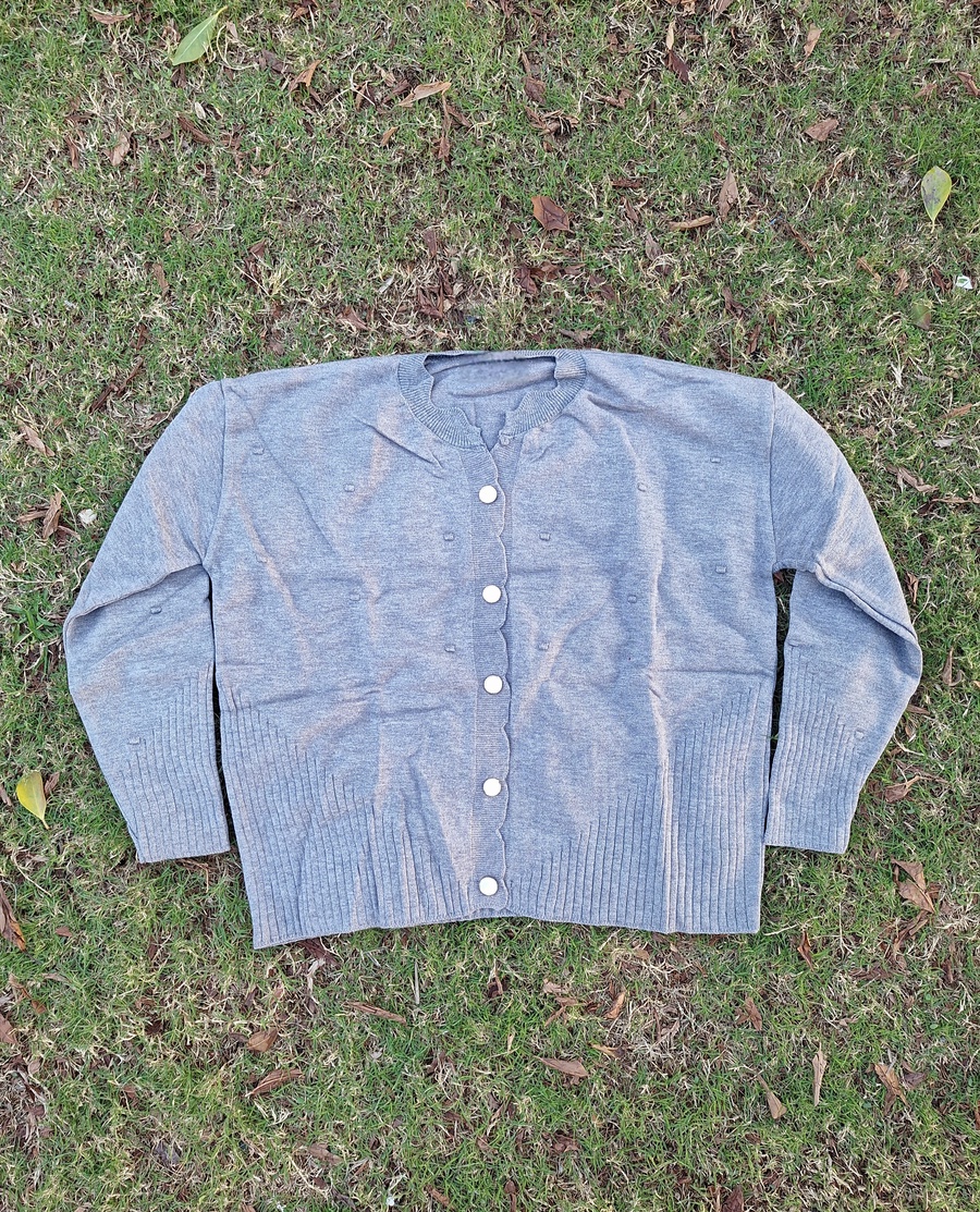 Classic Button-Up Soft-Knit Cardigan