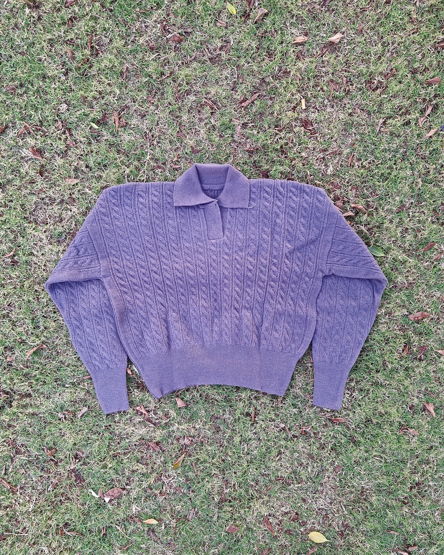 Classic Braided Indy Cable-Knit Sweater