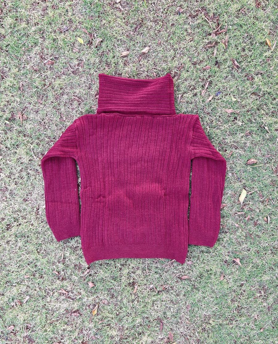 Elegant Off-the-Shoulder Ajina Knit Sweater
