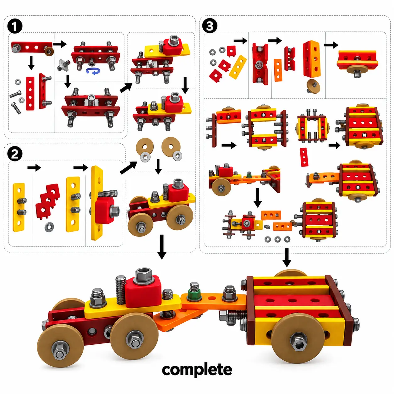 ورشة المهندس الصغير  79 قطعة | Little Engineer DIY Building Set 79 PCS