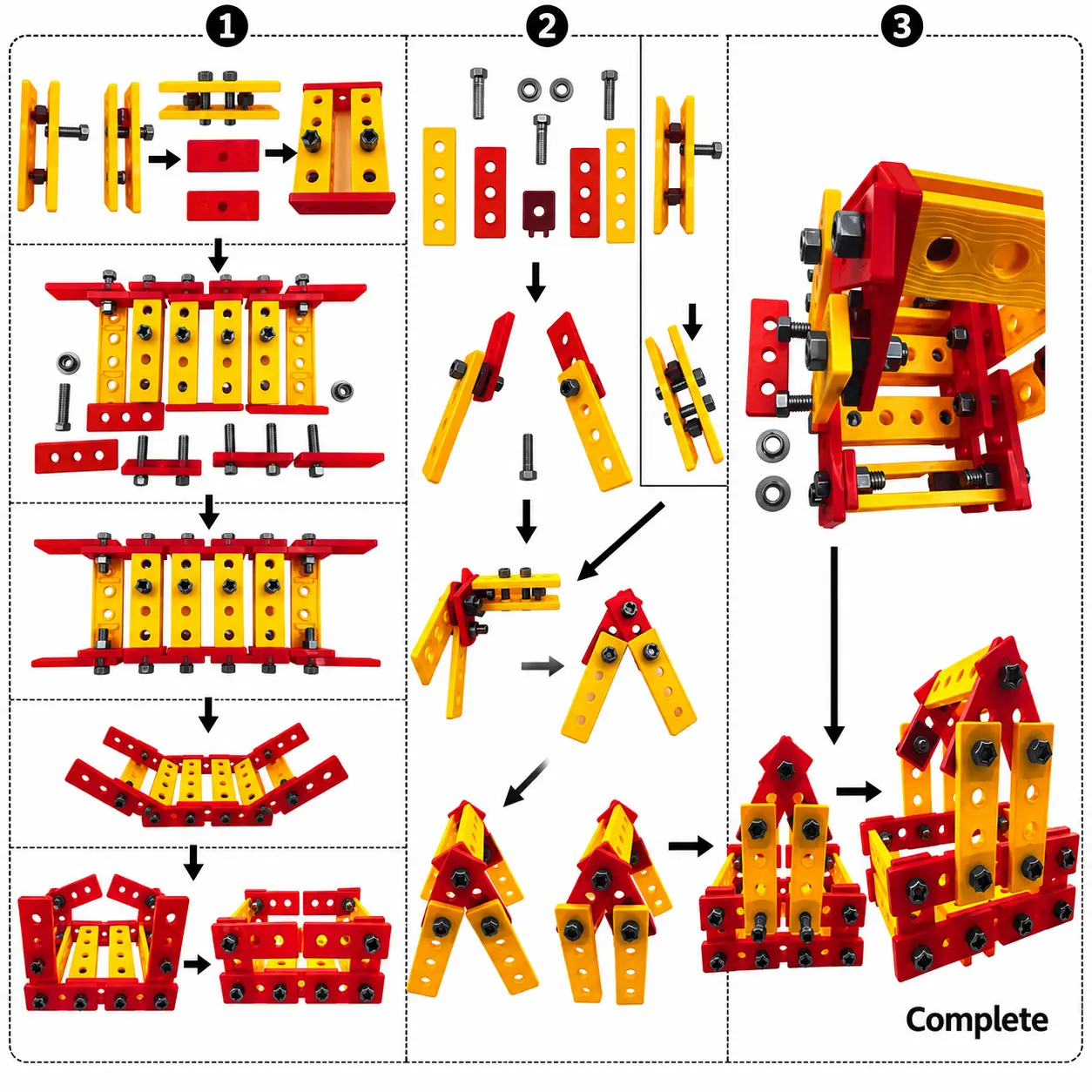 ورشة المهندس الصغير  79 قطعة | Little Engineer DIY Building Set 79 PCS