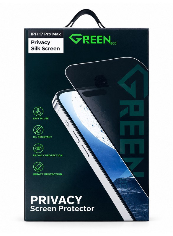 اسكرين حماية Green Premiun مع طبقة حماية للخصوصية 
