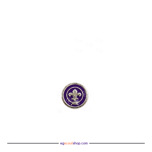 دبوس العالمية نانو للزي الكشفي مقاس 1سم لون موف × فضي  – تصميم أنيق وثبات عملي