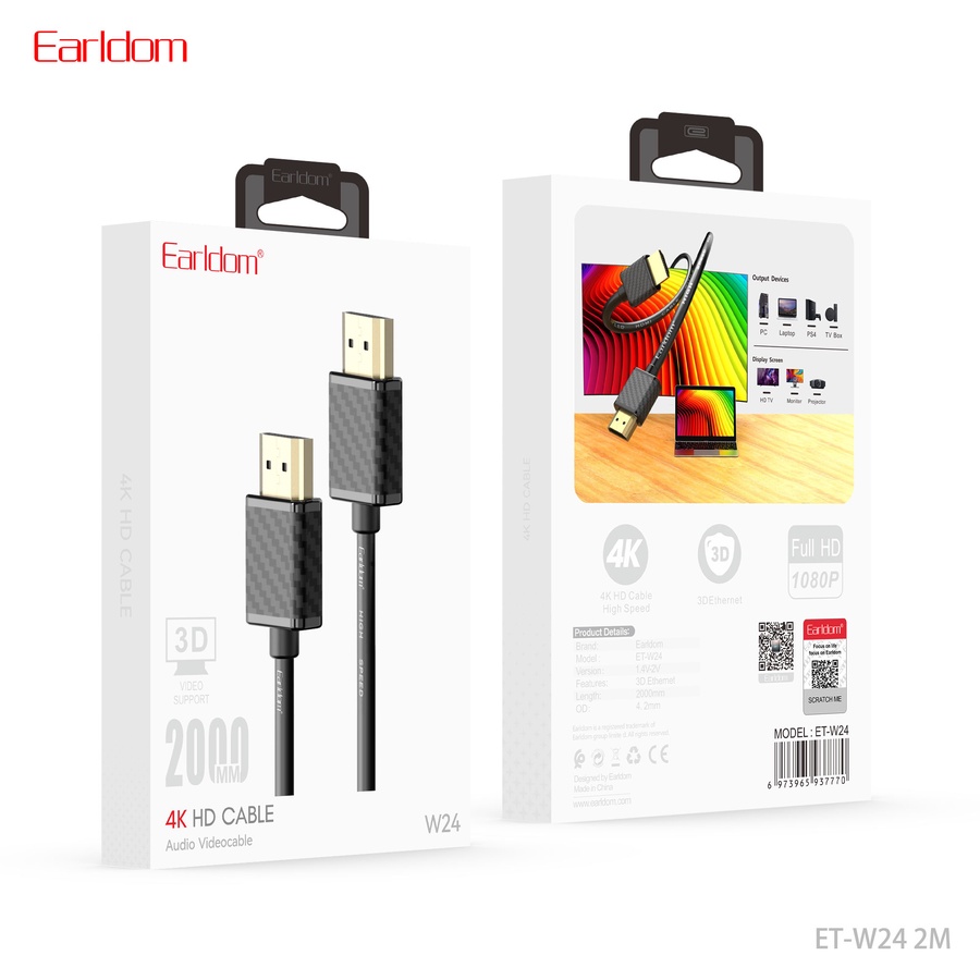 EARLDOM W24 2M 4K HDMI to HDMI Cable