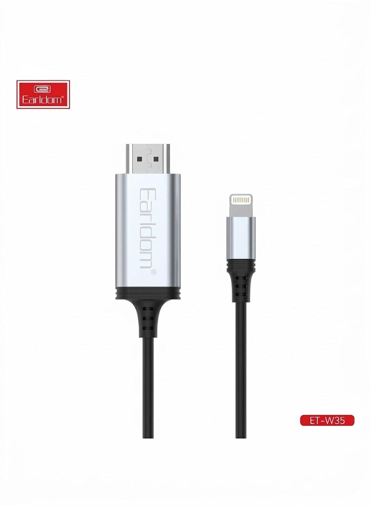 EARLDOM W35 Lightning to HDMI Converter Cable 2K 2M