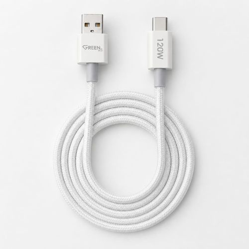Green كابل شحن سريع جرين USB-A إلى Type-C بقدرة 120 واط (موديل GE-C236)