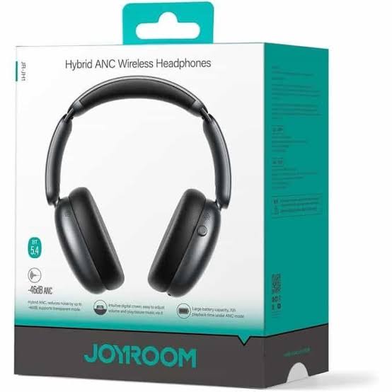سماعات رأس لاسلكية هايبرد بخاصية إلغاء الضوضاء النشطة (ANC) من جوي روم- Joyroom JR-JH1 Hybrid ANC Wireless Headphones 