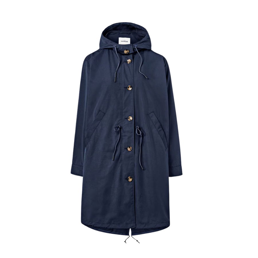 Tchibo, Women Plain Parka Coat, Navy