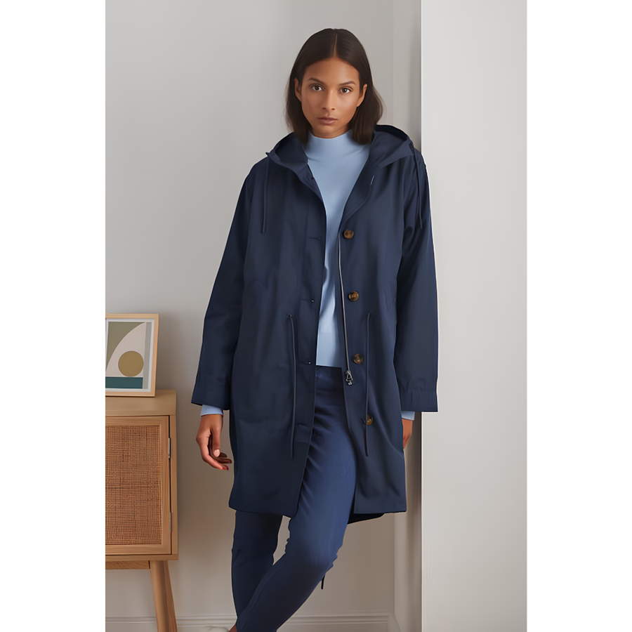 Tchibo, Women Plain Parka Coat, Navy