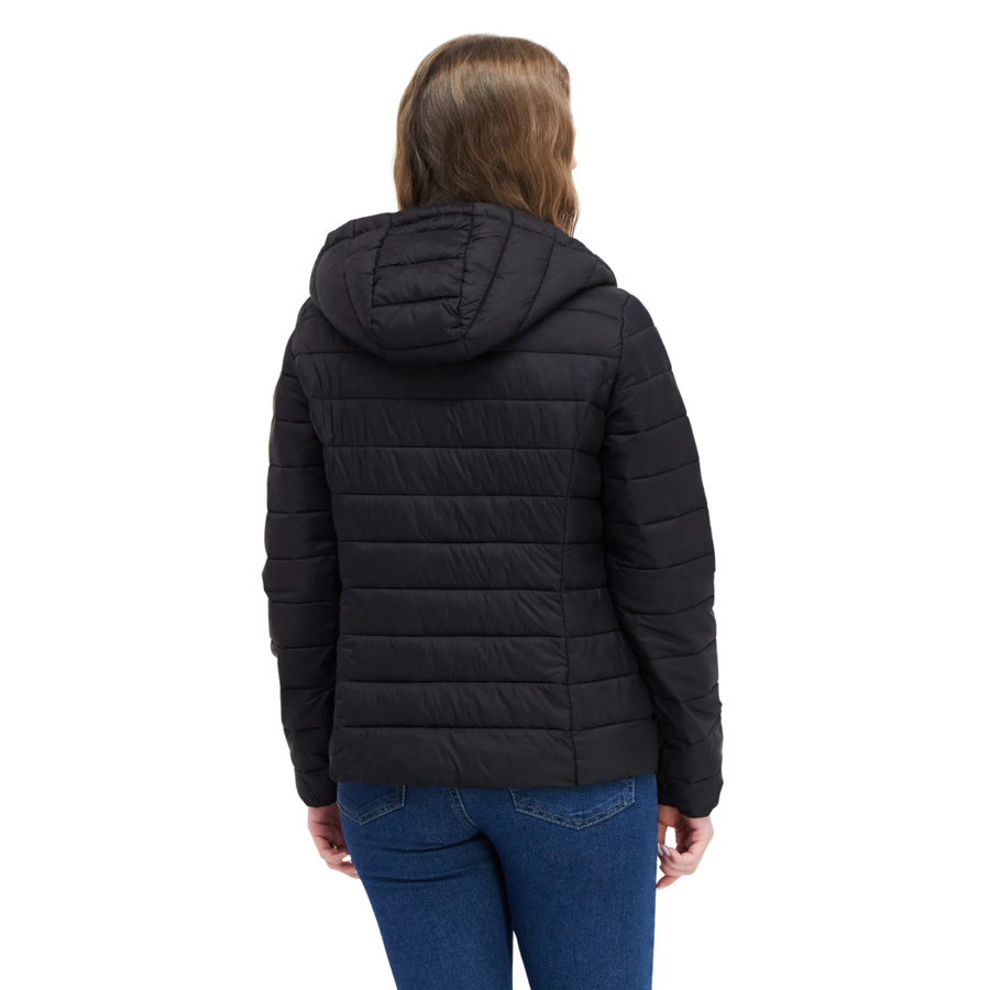 Don't Call Me Jennyfer, Women Hooded Quilted Jacket, Black