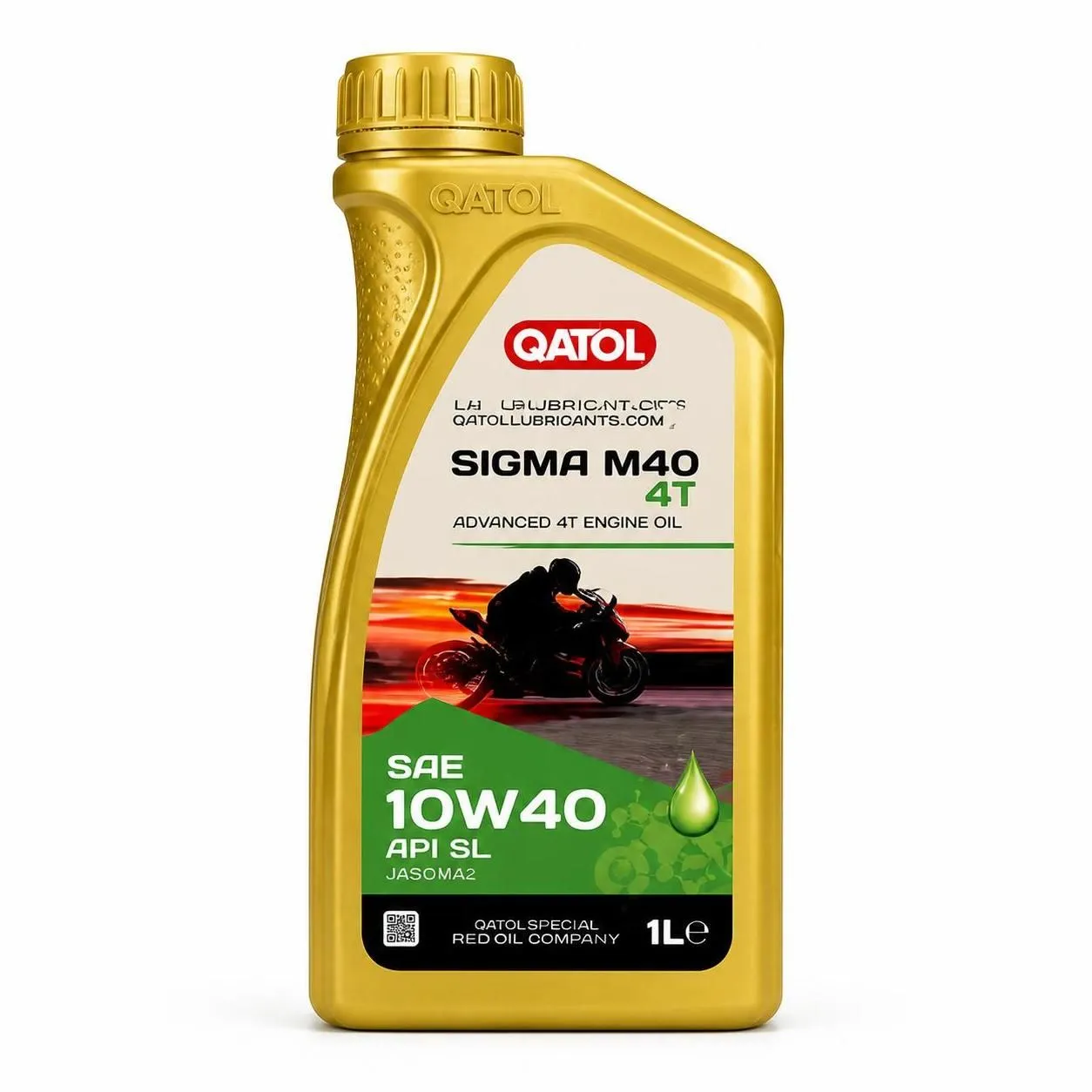 زيت موتسيكل قطول سيجما 10w40 red oil jaso ma2