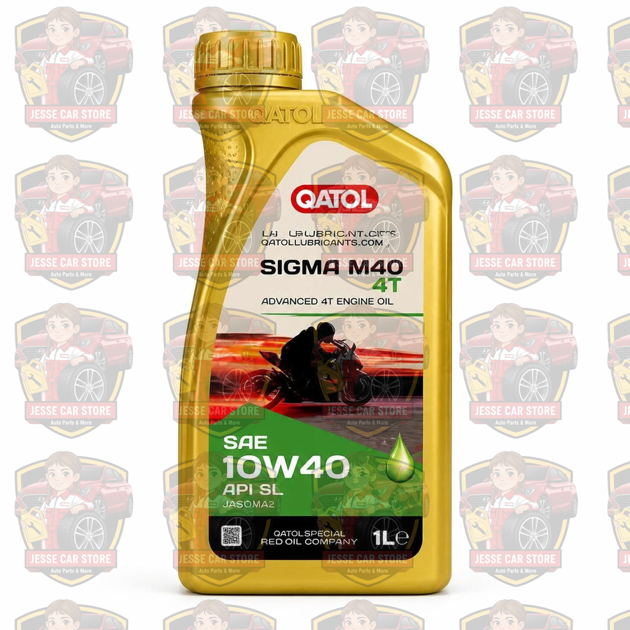 زيت موتسيكل قطول سيجما 10w40 red oil jaso ma2