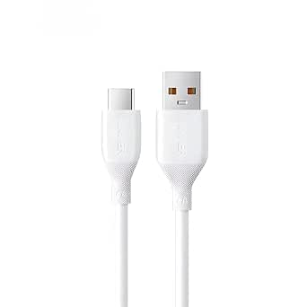 كابل أنكر A8001 للشحن USB-A إلى USB-C، بطول 1 متر، يدعم تيارًا يصل إلى 6 أمبير، بتصميم مضفر عالي المتانة للشحن ونقل البيانات.