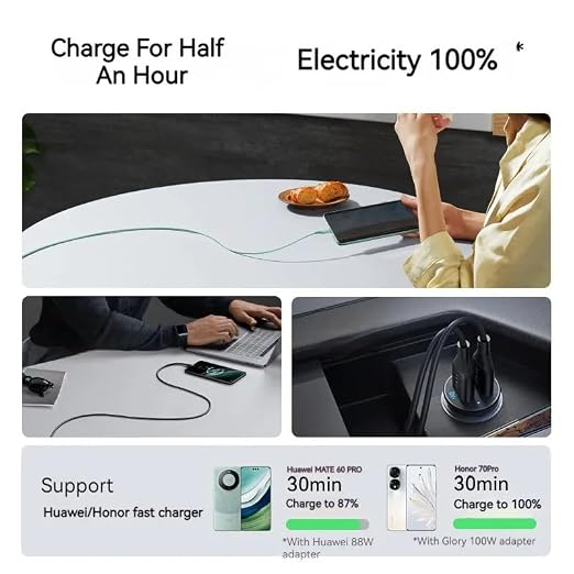 كابل أنكر A8001 للشحن USB-A إلى USB-C، بطول 1 متر، يدعم تيارًا يصل إلى 6 أمبير، بتصميم مضفر عالي المتانة للشحن ونقل البيانات.