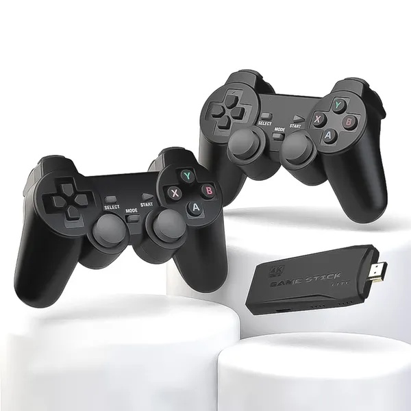 جهاز ألعاب الفيديو الكلاسيكي HD Gaming Kit - صندوق ألعاب مع أكثر من 10000 لعبة ويدتي تحكم لاسلكية ودعم 4K