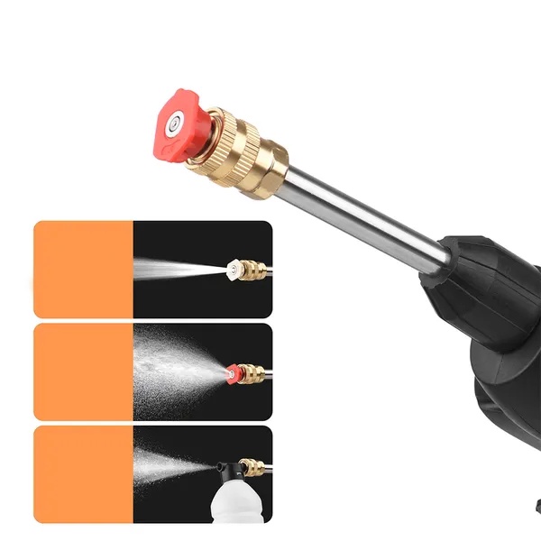 آلة غسيل السيارات بالضغط اللاسلكية بالفوم 48 فولت - Rechargeable Portable Power Cleaner مع بطارية وحقيبة تخزين